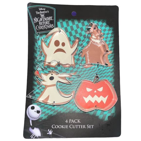 Disney Other - Disney Tim Burton The Nightmare Before Christmas Icons Cookie Cutter Set 4 pack